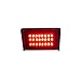 ENUOLI Mini LED Strobe Light Red Color with 24 Super Bright LEDs Variable Speed Control for Christmas Clubs Stage Light Effect DJ Disco Bars Party Halloween (Red Color)