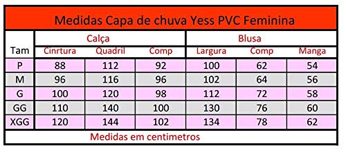 Capa de chuva PVC Yess Motoqueiro Feminina Impermeável Resistente com bolso e refletivos rosa M