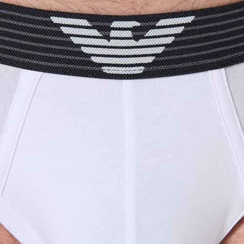 Emporio Armani Men's Textured Logo Band Brief2