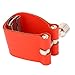 Irfora Saxophone Mouthpiece Ligature, Adjustable Design, Scratch, Secure Fixation - Red Leather Strap Ligature for Sax Mouthpiece, Universal Compatibility