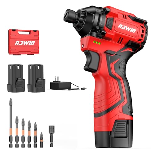 Cordless Impact Driver Kit 16.8V Max Torque 140Nm（105ft-lbs）High Rotation Electric Impact Driver...