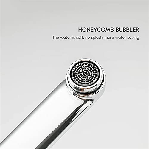 Grifo de bañera cromado con cascada elegante y ducha de mano 5