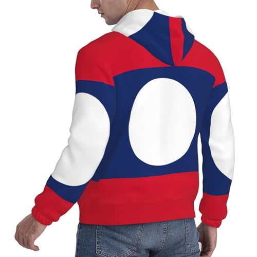 Sweat à capuche Laos homme - Cadeau idéal chaud et décontracté - 6