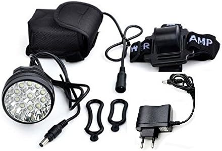 Front light - Front view for Bike up to 16000 lumens max Flashlight LAMPUARA TORCH front 13x CREE XM-L 13x T6 LED bike (13 lights) with battery, head harness and charger
