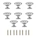 Zimjoy 8 Piezas Tiradores Cocina Redondos, Pomos Armario Plateados Acero Inoxidable 30mm Tiradores para Alacena Baño Cocina Gabinetes Muebles Cajón de la Oficina Puertas de Ducha