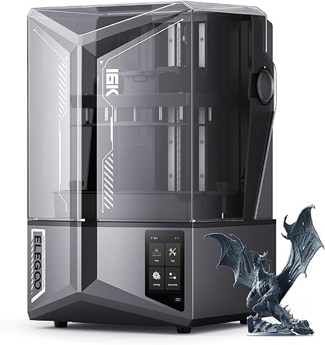 Saturn 4 Ultra 16K Resin 3D Printer with 10" 16K Mono LCD and Flip-up Lid, Smart Tank Heating at 30 °C, 150mm/h High Speed Printing, Large Printing Size of 8.33 × 4.66 × 8.66 Inches-picture-40
