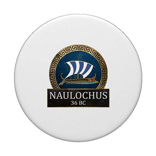 Battle of Naulochus Ancient Roman History PopSockets Swappable PopGrip, Black - Image 3