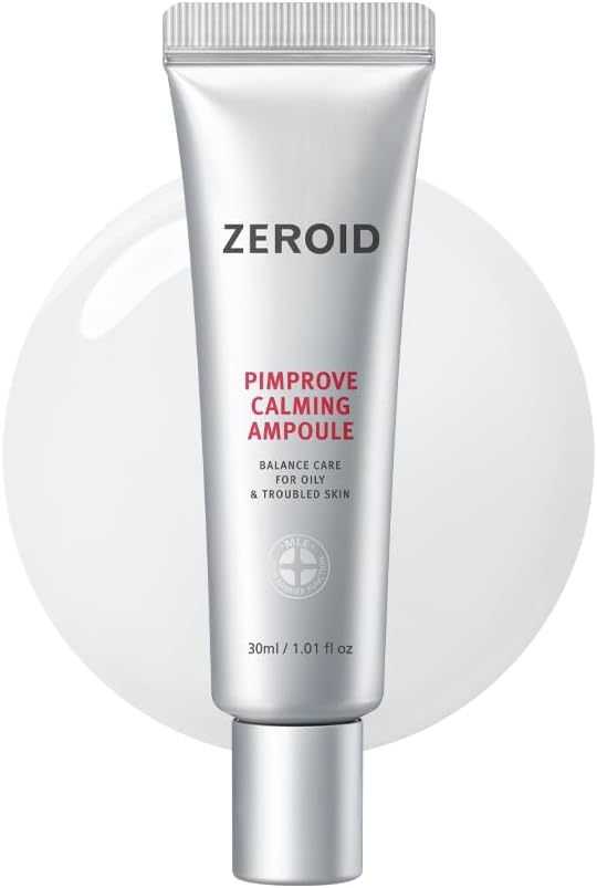 - Pimprove Calming Ampoule | Korean Dermocosmetic Balance Care for Oily & Troubled Skin | Soothing Face Serum for Sensitive Skin | Acne-Prone Skincare | Korean Skin Care | 1.01 fl oz (30ml)