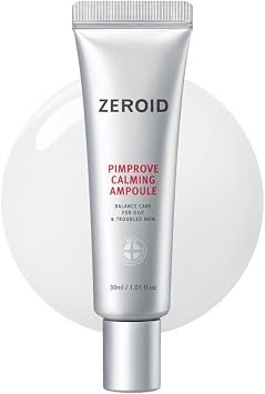 ZEROID Pimprove Calming Ampoule | Korean Dermocosmetic Balance Care for Oily & Troubled Skin 30ml