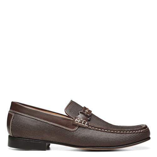 Image of Donald Pliner Donnie Men's Slip-On Loafer - Stacked Heel - Classic Dress Loafers for Men, Memory Foam Insole, Slip-On Shoes for Men, Comfortable Dress Shoes