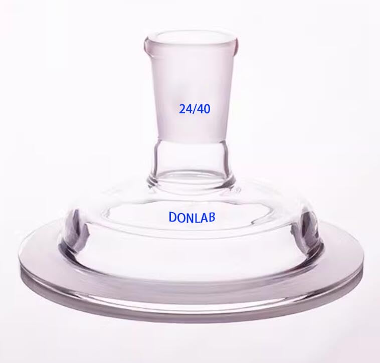 CDJ2440 Glass Single Neck 24/40 Ground Glass Joint 15cm Flat Flange Reaction Kettle Cover
