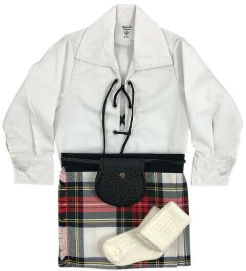 Glasgow Kilt company Babies Ghillie Shirt - One-of-a-kind - Traditional Kilt Outfits Scottish Tartans Design - Babies Traditional Kilts Outfit