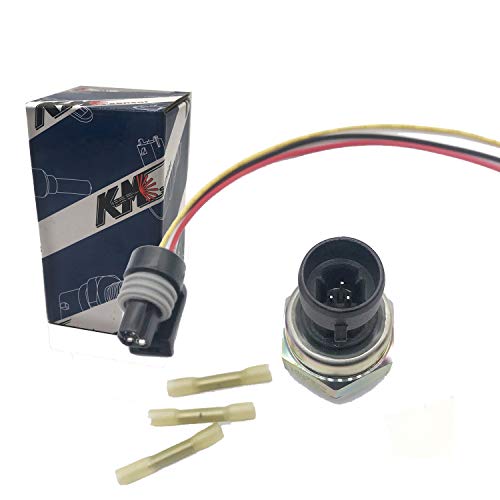 Kmdiesel Brand 1807329C92 Fuel Injection Injector Control Pressure Icp Sensor W/Pigtail Connector For 7.3L Powerstroke Diesel 1997-2003,Newstar S-20557, Navistar 3000/4700/T444E International Ihc #TOP3