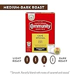 Community Coffee Pods MediumDark Roast Compatible with Keurig 2.0 KCup Brewers Box of Pods, Café Special, 18 Count
