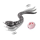 Remote Control Snake Toy for Kids, Gawertoy 16' Rechargeable Realistic RC Snake Naja Cobra Toy with...