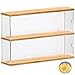 2 strati Vetrina Espositiva per pop Figura, Trasparente vetrinetta espositiva con Porta, Countertop Teca Plexiglass Stoccaggio Antipolvere Vetrina Soggiorno per Profumi(40 x10x27.7cm) immagine