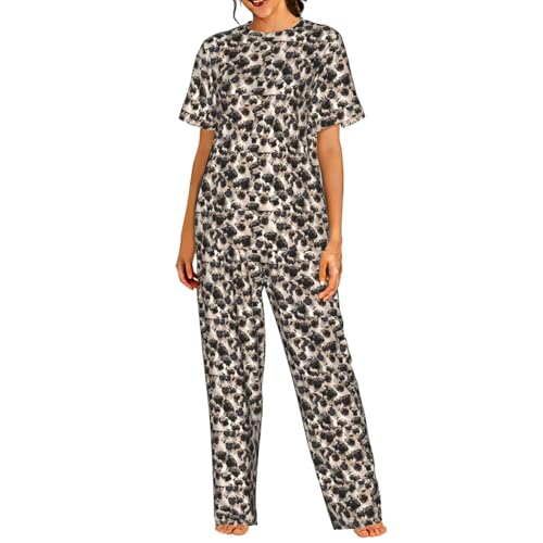 Pyjama manches courtes carlin mignon douceur et tendresse pour la nuit