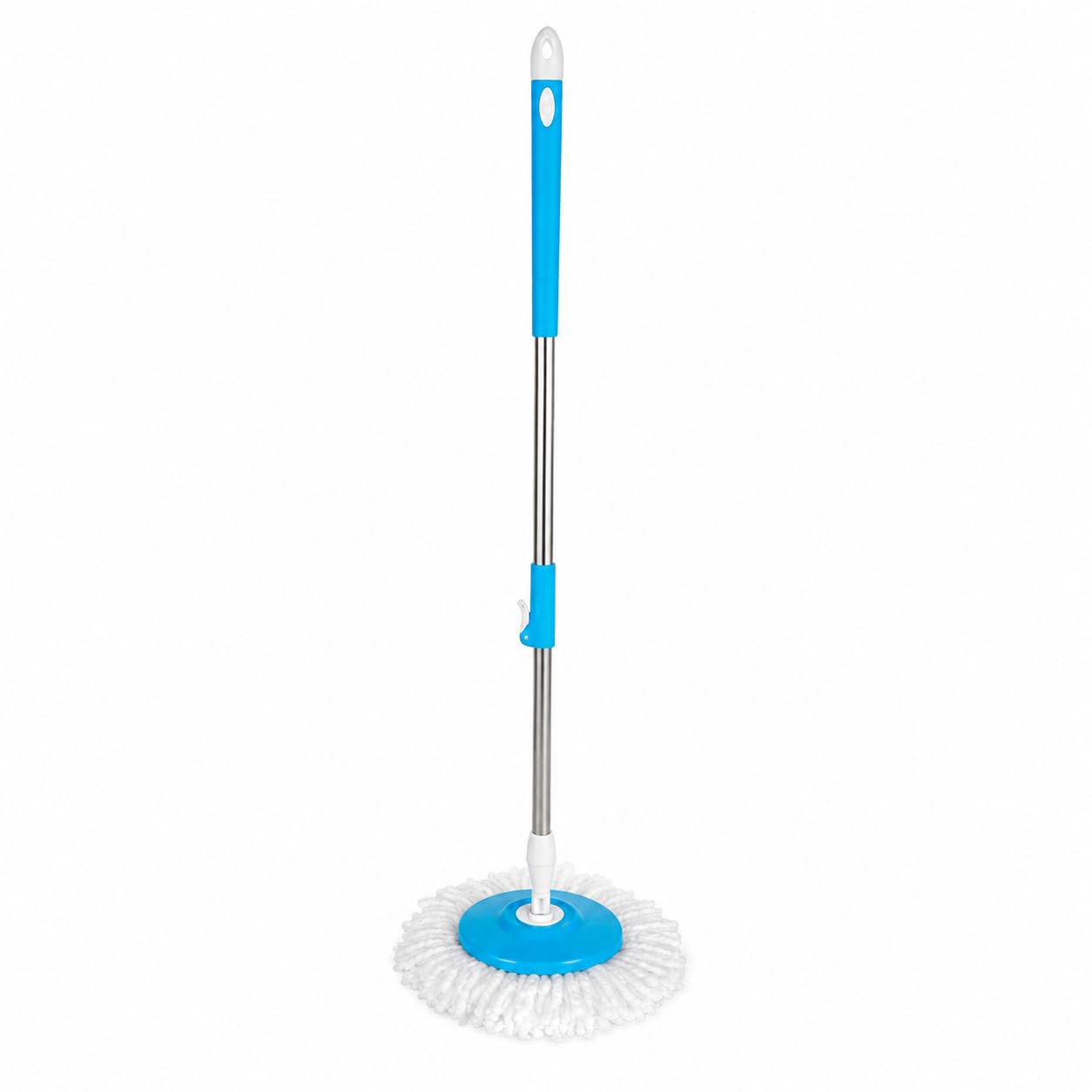 Premium Stainless Steel Spin Mop Stick with Adjustable Telescopic Handle || Microfiber Refill Compatible || Floor Cleaning Pocha Rod for Home & Office-picture-30