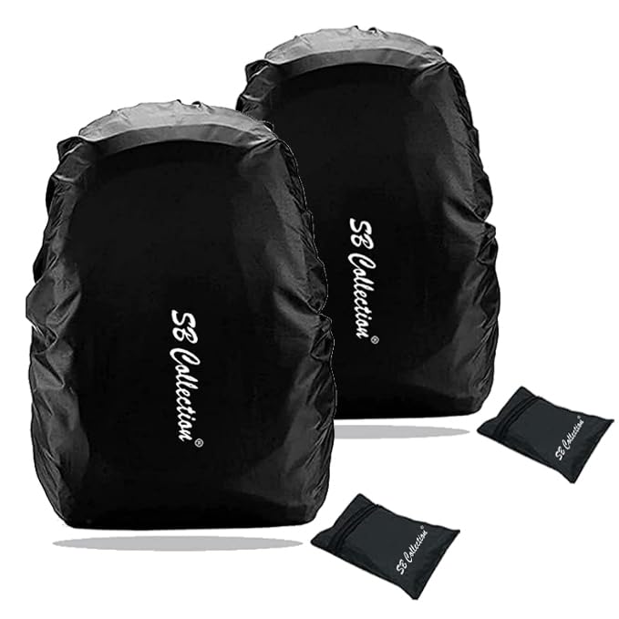 SB Collection Waterproof Backpack Rain Cover Bag Range From 20-50L Black Color-image-42
