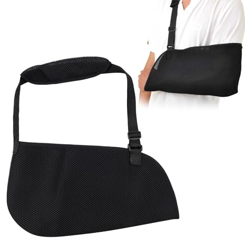 Arm Sling for Shoulder Injury Arm Sling Shoulder Support Sling Breathable Shoulder Immobilizer for Men and Women Adjustable Padded Arm Support Straps for Broken Wrist Elbow Dislocated Shoulder