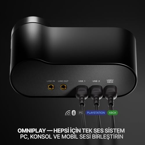 Image of SteelSeries Arctis Nova Elite - Black - Hi-Res Wireless Headset - 96KHz /24Bit - Carbon Fiber - ANC - AI Noise Cancelling - App - 2.4GHz + BT - Multi-Source Mix - OmniPlay PC+PlayStation+Xbox