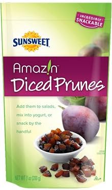 Sunsweet Diced Prunes 7 oz (Pack of 4)
