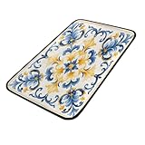 Facile à nettoyer et à entretenir : il suffit de passer l'aspirateur, de secouer ou de laver en machine pour un nettoyage plus profond. Le paillasson est plié pour l'expédition, il suffit de le rouler ou de le laver pour enlever les plis facilement, gardant votre tapis de bienvenue frais et propre