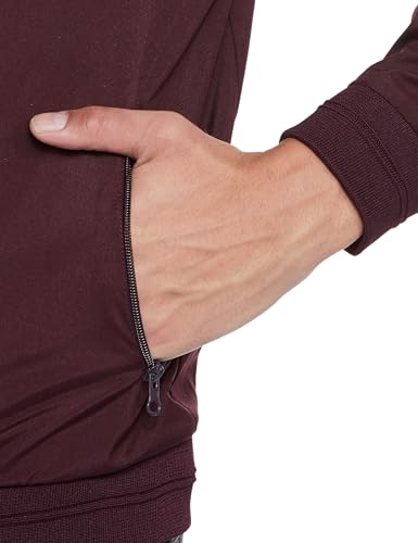 Image of Qube By Fort Collins Men's Lightweight Jacket - Full Zip Casual Jacket for Men | Stylish High Neck Sporty Jacket with Zip Pockets for Spring, Autumn, Travel & Daily Wear