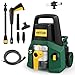 Produktbild AUTLEAD 1500W Hochdruckreiniger mit Staubsauger, 4-in-1 Düse, 130 bar, 330 l/h, Saugen- und Blasenfunktion, als Trocken- und Nassstaubsauger, zum Reinigen von Autos, Böden und Häusern - PW01A