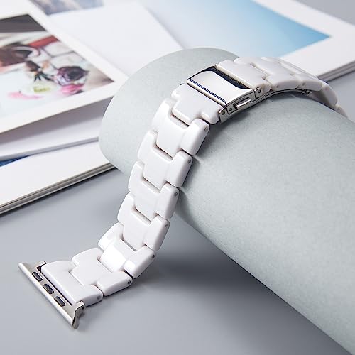 Image of BINLUN Compatible with Apple Watch Bands 38mm 40mm 41mm 42mm 44mm 45mm 46mm 49mm for Women Men Lightweight Resin Watch Straps Compatible with iWatch Series 11 /10 /9 /8 /7 /6 /5 /4 /3 /2 /1 /Ultra3 2 1 /SE3 2 1