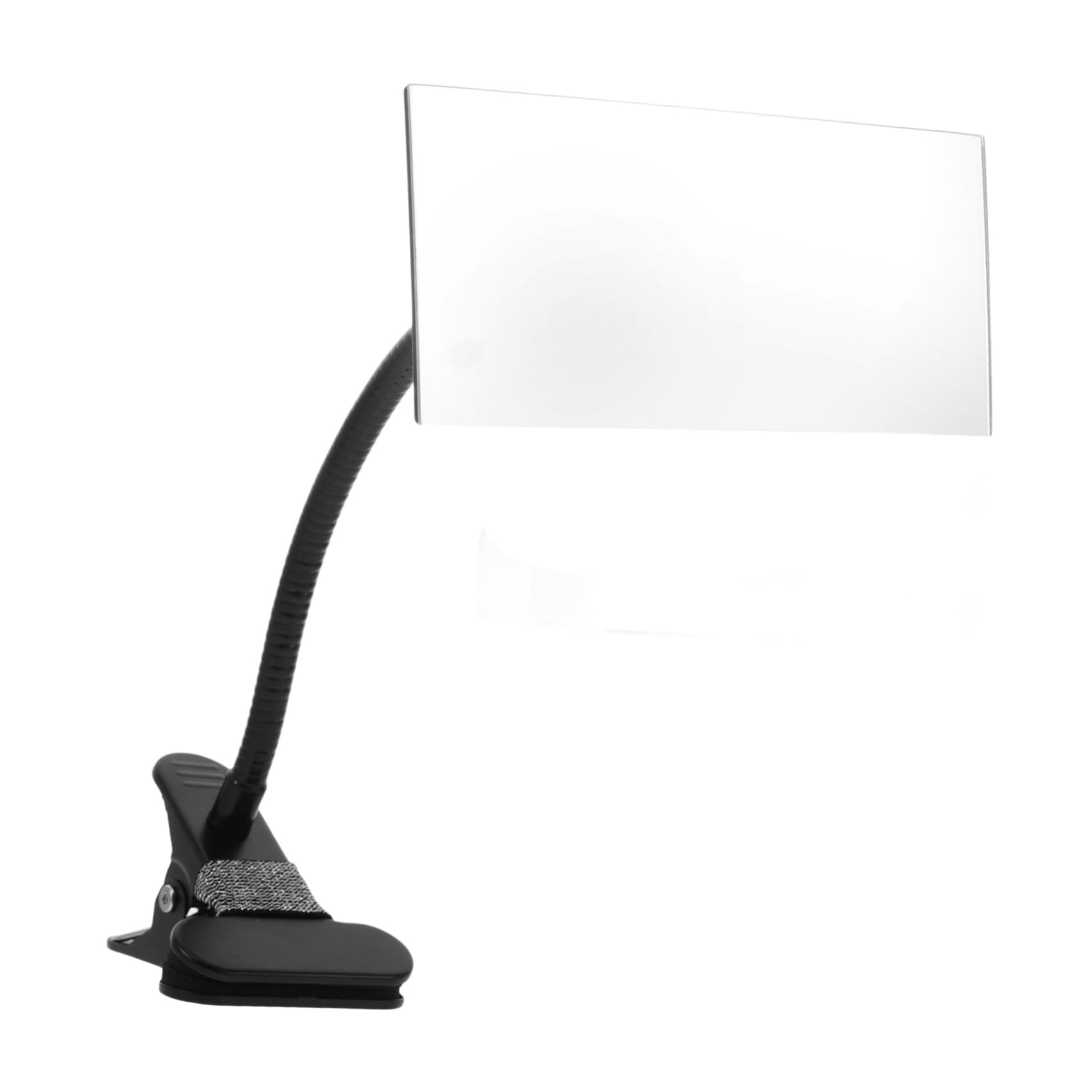 Produktbild von Clip-On Schreibtisch-Rückspiegel – Verstellbarer Konvexer Bürospiegel Für Monitor & Kabine, Hochauflösend, Schwarz – Bessere Übersicht Am Arbeitsplatz