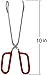 Hiash 10-Inch Heavy Duty Stainless Steel Kitchen Tongs - Non-Slip Comfortable Red Grip, Scissor Design, Heat Resistant for BBQ and Cooking