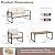 COMLAX FIELD Patio Furniture Set, 4 Pieces Outdoor Patio Furniture with Coffee Table Set, Metal Patio Conversation Sets with Washable and High-Resiliency Sponge Cushions, Upgarded Beige