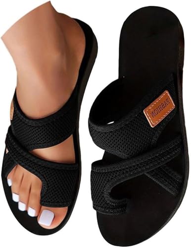 Sandales orthopédiques pour femmes d'été en maille respirante avec soutien voûte plantaire