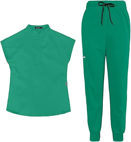 niaahinn Scrubs for Women Set Nursing Uniform Scrub Top