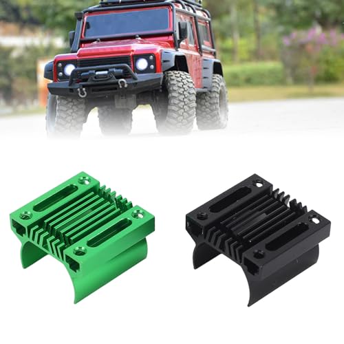 2pcs 180 Brushed Electric Motor, RC Motor Heatsink, Heat Sink Aluminum Alloy RC Electric Motor Heat Sink for Traxxas TRX4M 1/18 RC Car Truck