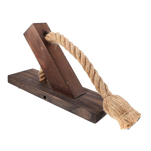 Lámpara de pared de madera para iluminar escaleras oscuras con estilo rústico