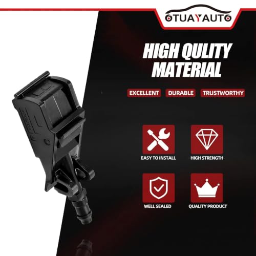 Image of OTUAYAUTO Front Windshield Washer Nozzles Replacement for 1999-2012 Volkswagen Jetta, 1998-2005 Passat, 2000-2006 /2010-2012 Golf, 1998-2010 Beetle, 2004-2010 Touareg, Replaces 47235, 6E0955985