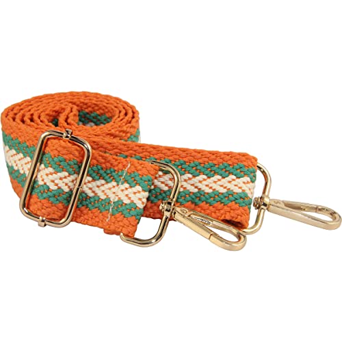 Image of Duwi Wide Handbag&Purse Strap Jacquard Woven Guitar Style Replacement Strap Multicolor Canvas Adjustable Crossbody Bag Strap