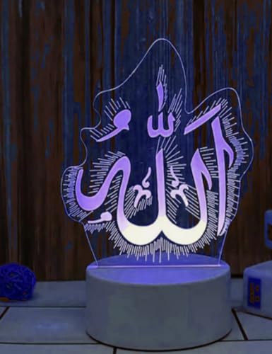 Lámpara de noche 3D led ilusión óptica con control táctil USB miniatura 3