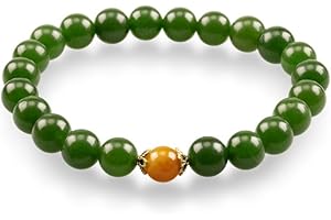 Green Good Luck Jade Bracelet: Auspicious Spiritual Adornment for Women