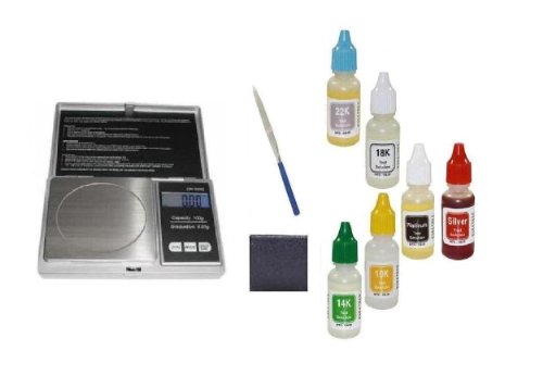 Puritest Brand Metal Detector Accessories- Acid Kit To Test Silver, Platinum, Gold Purity 10Kt 14Kt 18Kt 22Kt 24Kt- Testing Treasures Scale #TOP17