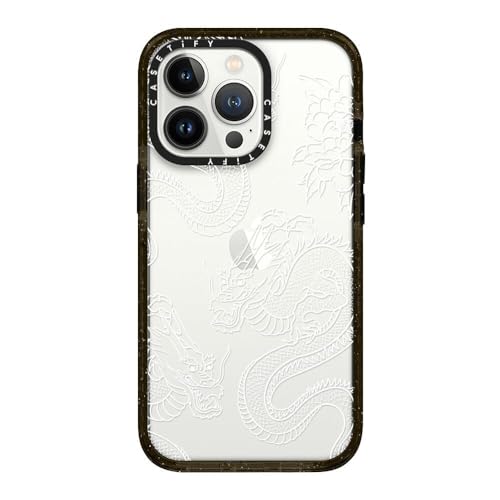Coque Impact iPhone 13 Pro CASETiFY Dragons Noir pour un style urbain unique