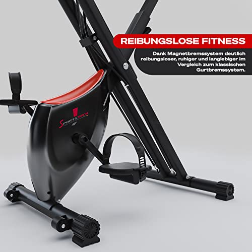 Sportstech Fitness Heimtrainer mit LCD-Konsole & Zugbandsystem | Deutsche Qualitätsmarke | Hometrainer Fahrrad mit… – Bild 5
