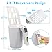 MYPIN Cat Litter Scooper with Holder, Cat Litter Shovel with Waste Can and Refill 195 Bags, Large Capacity Cat Scooper Portable Litter Shovel, Cat Litter Sifter Scoop System with Bags