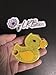 Rubber Ducky Cup Topper, Tumbler Tag, Drinkware Accessory, Made for Stanley Quencher 2.0 Cups, Name Plate, Handmade Gift