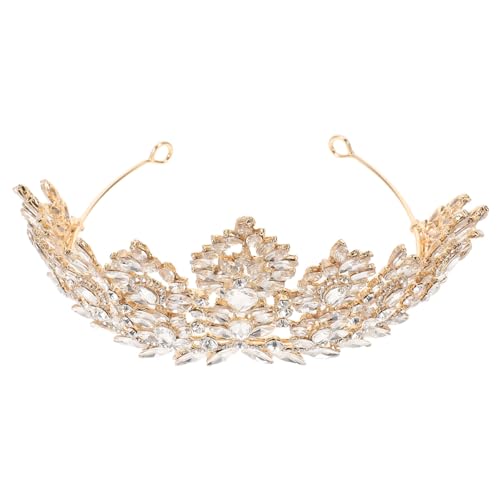 Diadème de mariage en strass BESPORTBLE élégante couronne de mariée en alliage de zinc