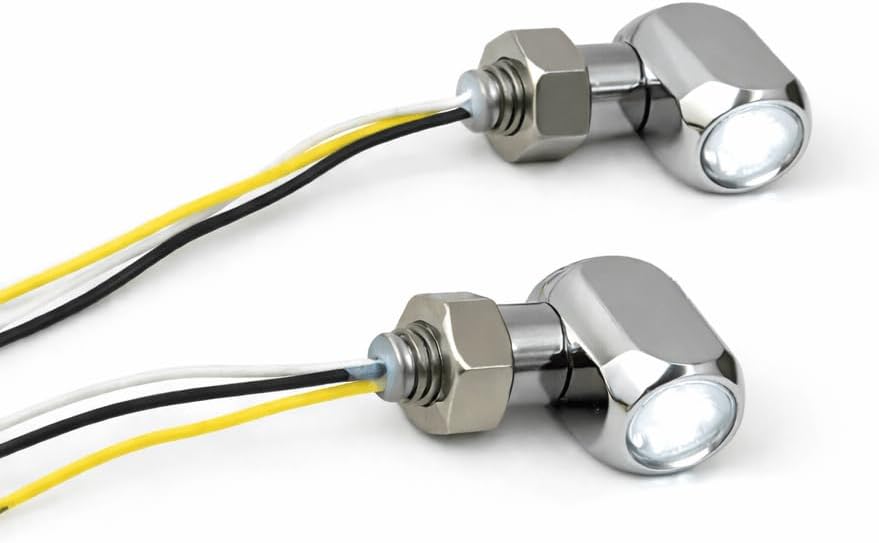 Eagle Lights Elite Series Mini Bullet Front LED Turn Signals w/Running Light (Chrome)