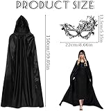 Zoom IMG-1 hyfkjdm capo nero con cappuccio Zoom IMG-1 hyfkjdm capo nero con cappuccio