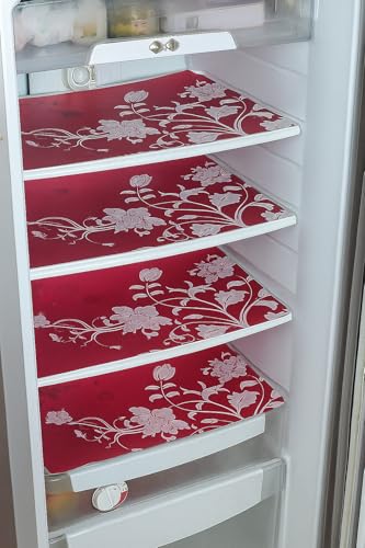 Image of THE LION'S SHARE Multipurpose Refrigerator Sheet | Drawer Mat | Water Proof PVC Material | Fridge Mats (Multi Colour -Pack of 03) -TLS-07